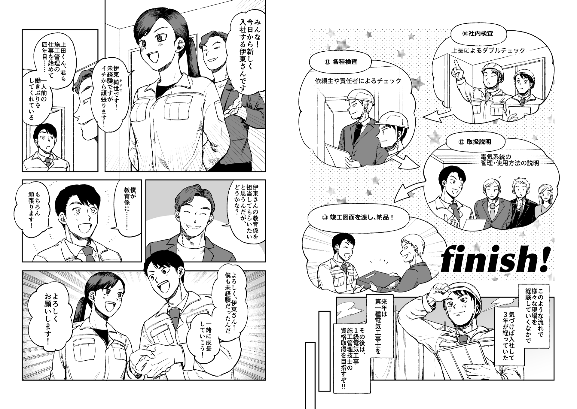 漫画でわかる！電気工事施工管理技士の仕事とは？6ページ目